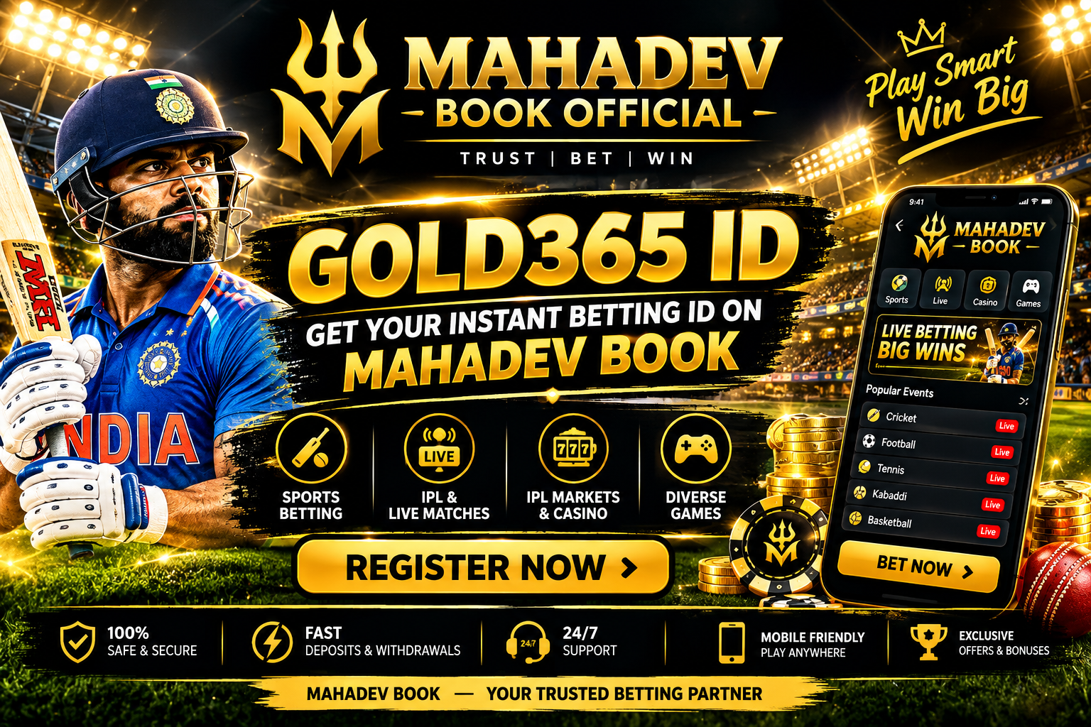 Gold365 ID Online Cricket and Sports Betting